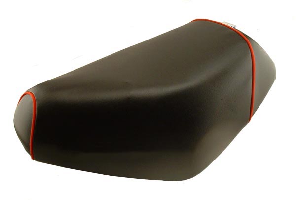 Honda Elite SA50 Scooter Seat Cover Waterproof Black Red Piping - Click Image to Close